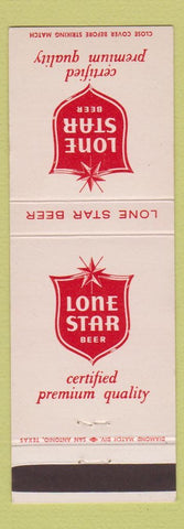 Matchbook Cover - Lone Star Beer