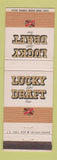 Matchbook Cover - Lucky Light Draft Beer