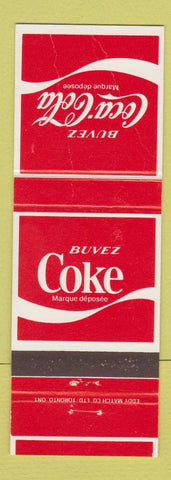 Matchbook Cover - Coca Cola Soda Canada WEAR