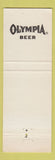 Matchbook Cover - Olympia Beer
