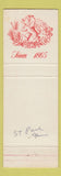 Matchbook Cover - Hamm's Beer DD Bean