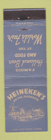 Matchbook Cover - Heineken's 1939 World's Fair Zuiderzee beer