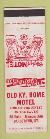 Matchbook Cover - Old KY Home Motel Bardstown KY WEAR