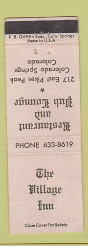 Matchbook Cover - Village Inn Restaurant Colorado Springs WEAR
