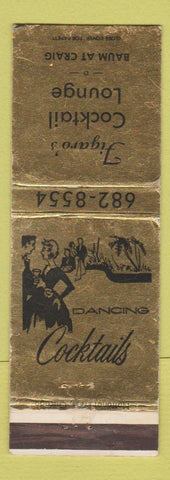 Matchbook Cover - Figaro's Cocktail Lounge