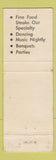 Matchbook Cover - Figaro's Cocktail Lounge