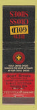 Matchbook Cover - Red Gold Cross Shoes La Salle IL
