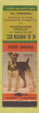 Matchbook Cover - HD Moyer General Store Perkasie PA terrier