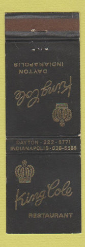 Matchbook Cover - King Cole Restaurant Dayton Indianapolis IN