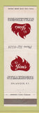 Matchbook Cover - Mr Jim's Steak House Erlanger KY