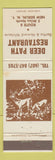Matchbook Cover - Deer Path Restaurant New Berlin NY