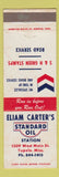 Matchbook Cover - Eliam Carter's Standard oil gas Tupelo MS