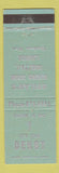 Matchbook Cover - Svilar's Dining Room Derby Shoshoni WY