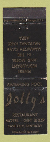 Matchbook Cover - Jolly's Restaurant Cave City KY WEAR