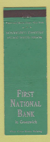 Matchbook Cover - First National Bank Greenwich CT
