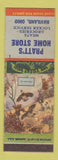 Matchbook Cover - Pratt's Home Store Haviland OH