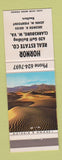 Matchbook Cover - Hornor Real Estate Clarksburg WV