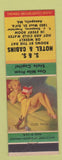 Matchbook Cover - S&S Hotel Cabins Annapolis MD poinup