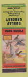Matchbook Cover - Dunlap Grocery Utica OH