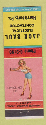 Matchbook Cover - Jack Saul Electrical Contractor Harrisburg PA pinup