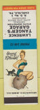 Matchbook Cover - Lawrence Tanger's Garage Carlisle PA