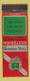 Matchbook Cover - Bostonian Shoes Yolles Military Shoes Grenada MS