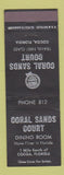 Matchbook Cover - Coral Sands Court Motel Cocoa FL