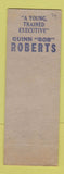 Matchbook Cover - Guinn Bob Roberts Election Mayor WEAR