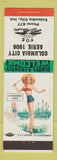 Matchbook Cover - Eagles Club Columbia City IN pinup