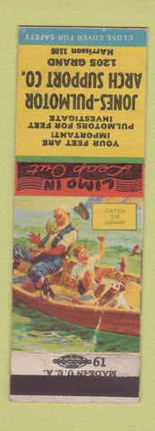 Matchbook Cover - Jones Pulmotor Arch Support