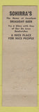 Matchbook Cover - Schirra's Restaurant East Liberty Pittsburgh PA