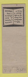 Matchbook Cover - Bertsch's Bar Upham ND pinup