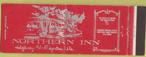 Matchbook Cover - Northern Inn Edgerton WI