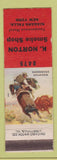Matchbook Cover - K Norton Smoke Shop Tobacco Niagara Falls NY