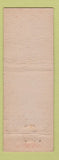 Matchbook Cover - North Side Market Columbus IN WEAR