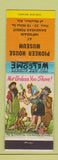 Matchbook Cover - Pioneer House Museum Moulton AL hillbilly