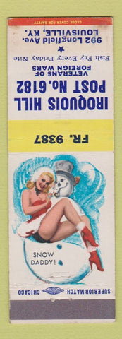 Matchbook Cover - VFW Iroquois Hill Post Louisville KY pinup