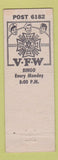 Matchbook Cover - VFW Iroquois Hill Post Louisville KY pinup