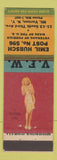 Matchbook Cover - VFW Mount Vernon NY Emil Hubsch pinup