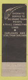 Matchbook Cover - Grand Truck Railroad WEAR