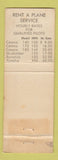 Matchbook Cover - Waukesha Air Taxi Spring City Flying Service WI