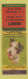 Matchbook Cover - Burnett General Store Locker Wire Haired Terrier
