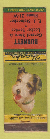 Matchbook Cover - Burnett General Store Locker Wire Haired Terrier