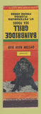 Matchbook Cover - Bainbridge Grill St Petersburg FL Spaniel WORN