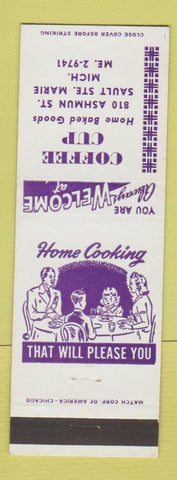 Matchbook Cover - Coffee Cup Restaurant Sault Ste Marie MI