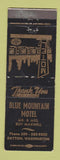 Matchbook Cover - Blue Mountain Motel Dayton WA WEAR