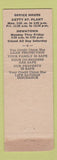 Matchbook Cover - Continental Muskegon Employees Credit Union MI Christmas