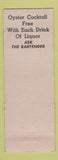 Matchbook Cover - Saratoga Buffet