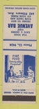 Matchbook Cover - Avenue Bar
