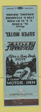 Matchbook Cover - Super Motel Kokomo IN